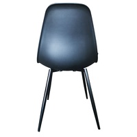 Chaises en plastique d'usine de salle à manger chaise moderne avec pieds en métal vente en gros