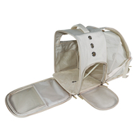 Mochila Versátil para Mascotas de Estilo Casual, Expandible, Multifuncional, con Tres Aberturas y Múltiples Mallas, con Cierre de Cremallera Resistente de 10 kg, para Perros Pequeños y Gatos