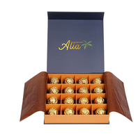 Bonbons arabes de qualité supérieure Dates emballage Ramadan or logo emballage Dubai chocolat papier personnalisé cadeau boîte magnétique pliable