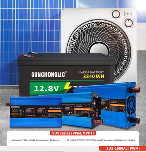 ระบบโซลาร์เซลล์ออฟกริด 3000AL พร้อมเครื่องชาร์จ MPPT 12 โวลต์กระแสตรง เป็น 110/220 โวลต์กระแสสลับ คลื่นไซน์ปรับแต่ง สำหรับใช้ในบ้าน SUS-3000AL อินเวอร์เตอร์โซลาร์เซลล์ออฟกริด - Product Image 5