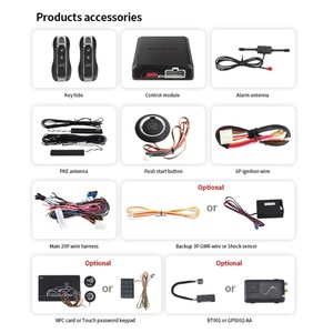 EASYGUARD EC002-PO Passive Keyless Lock Unlock Auto Alarm System Remote Engine Start Kit Keyless Entry System Ignition Start - Product Image 3