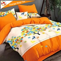 Parure de lit africaine 4/6 pièces : 2 draps plats, 2 taies d'oreiller pour chambre à coucher