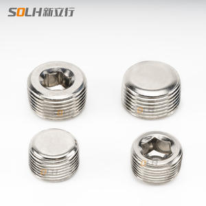 Tapón PT Hexagonal Interno de Hierro Niquelado de 1/2\", 3/4\", 6/8\", 1 Pulgada con Rosca Externa para Válvula Solenoide, Piezas Neumáticas - Product Image 2