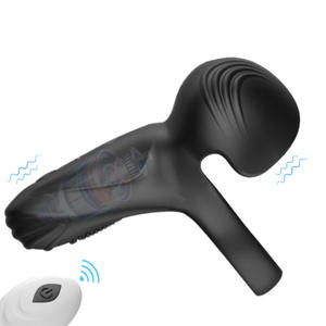 IPX7 portable Silicone électrique stimuler la Prostate masseur vibrant Anal bout à bout éjaculation anneau vibrateur pour adultes jouets anaux - Product Image 2