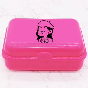 Wholesale Cartoon Pattern Personalise Child Kid Pink Toy School Food Beautiful Girl Lanch Red Novelty Lunch Box For School