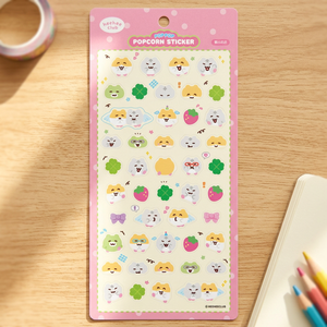 [HIHI Club] Pegatinas 3D de PVC con diseño de palomitas de maíz, hámsteres y personajes de animales coreanos, lindas, para diario, agenda, portátil, a granel - Product Image 2