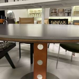 モダン北欧風磁器大理石天板ダイニングテーブルセット 6人掛け ソリッドウッドステンレススチール製 リビングルームデスク交渉用 - Product Image 6