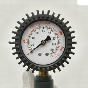 Manomètre de pression des pneus U-NAI UN-9604M 0-160 PSI avec tuyau d'air épaissi anti-explosion, corps en plastique ABS, affichage multi-unités, aiguille, pour voiture - Product Image 3