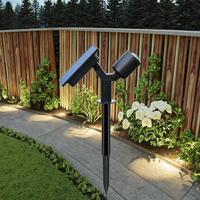 Projecteur solaire LED pour jardin extérieur Nouvelle lumière de route de cour enfichable avec caractéristique d'étanchéité réglable Cote IP65