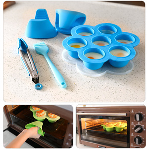 Moule de stockage d'aliments pour bébés en silicone écologique à 7 cavités et <span class=keywords><strong>bac</strong></span> à glace demi-<span class=keywords><strong>boule</strong></span> - Product Image 4