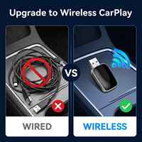 Adaptateur sans fil CarPlay Android Auto C682c 2 en 1, clé USB Plug and Play pour iPhone Android, CarPlay filaire pour modèles de voitures