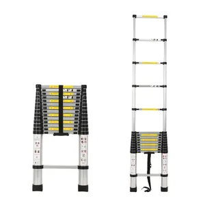 New Product Single Telescopic Ladder with En131 Aluminum Ladder for Garden Outdoor Indoor