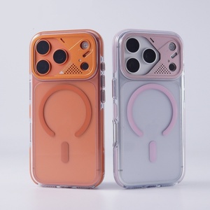 เคสโทรศัพท์มือถือใสแบบแม่เหล็กสำหรับ iPhone 17 16 Pro Max รองรับการชาร์จไร้สาย กรอบรูปโลหะ ป้องกันการกระแทก - Product Image 2