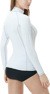 Hot Sale Custom Made <strong>Women's</strong> UPF 50+ Long Sleeve Rash Guard Breathable Surf <strong>Swim</strong> <strong>Shirts</strong> <strong>for</strong> Beach Water Sports UV/Sun Protection - Product Image 2