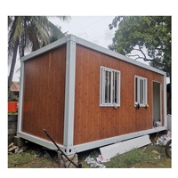 Maison conteneur préfabriquée détachable de 20 pieds, kit de maisonnette, cabane de jardin