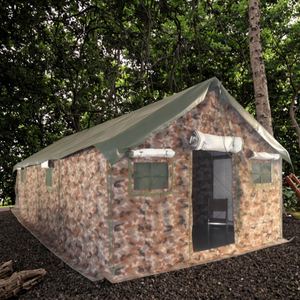 Chenya Custom <b>Frame</b> Africa Canopy Tent <b>Canvas</b> One Bedroom Four-Season Double Layers Camouflage Outdoor Waterproof 10 Persons - Product Image 1