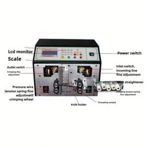 <b>Wire</b> Cutting <b>Machine</b> and <b>Wire</b> <b>Stripping</b> <b>Machine</b> for Computerized Cable Manufacturing Double Cable Conductor Peeler - Product Image 6
