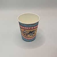 Gobelet en papier jetable à paroi simple personnalisé avec marque personnalisée, 10 oz, 16 oz, revêtement PE PLA, pour café/thé/milkshake chaud/froid