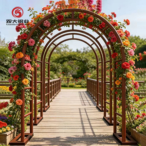 <span class=keywords><strong>Arche</strong></span> de <span class=keywords><strong>jardin</strong></span> en aluminium thermolaqué pour plantes grimpantes, 7 pieds - Product Image 5