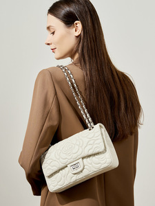 <span class=keywords><strong>Sac</strong></span> à Main Tendance en Cuir de Chèvre et Peau de Mouton Véritable, <span class=keywords><strong>Cabas</strong></span> Croisé avec Couture et Fermoir Métallique, pour Femmes - Product Image 3