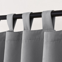 Rideaux d'extérieur occultants prêts à l'emploi Drapé Top Tab Patio Pare-soleil imperméable pour pavillon