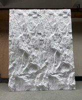 Panneau mural en pierre 3D moderne de haute qualité 3000*1200, intérieur/extérieur, 3 m de hauteur, grande taille, imperméable, imitation pierre artificielle