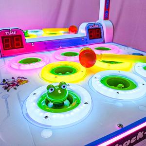 Marwey, gran oferta, máquina de juego <span class=keywords><strong>Beat</strong></span> Frog Hammer que funciona con monedas, deportes de interior para niños, máquina de juegos de Arcade Whack a Mole Hit Frog - Product Image 5