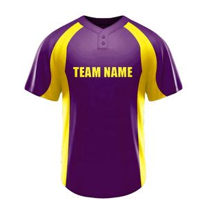 Maillots de baseball personnalisés à deux boutons pour hommes, sports d'équipe - Product Image 6