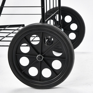 340L Heavy Duty Wire Basket Shopping <b>Trolley</b> Supermarket Large Capacity Silent Swivel Caster Grocery Retail Use Set Kit Pro - Product Image 6