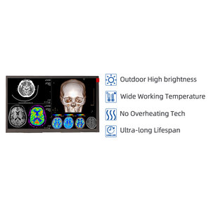 จอแสดงผล TFT LCD ขนาด 8 นิ้ว ความละเอียด 1280x720 ความสว่างสูง 750nits IPS LVDS รองรับอุณหภูมิกว้าง - Product Image 2
