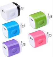 Téléphone portable 5V 1A 5W Single Port Cube Travel USB Charger Adapter US Plug USB Wall Charger Block for Phones