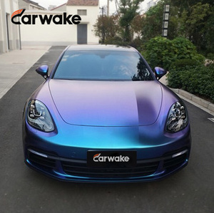 Vinilo para Rotulación de Coche Nardo Grey de Alta Calidad del Fabricante Carwake, Rollo Autocurable de Película de Cuerpo Completo PET, Vinilo de TPU Morado - Product Image 1