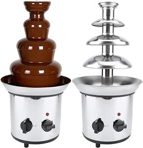 Nouvelle fontaine <span class=keywords><strong>à</strong></span> <span class=keywords><strong>Fondue</strong></span> au <span class=keywords><strong>chocolat</strong></span> électrique en acier inoxydable avec deux boutons de commande - Product Image 1