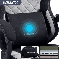 Échantillon Gratuit - Chaise de Bureau Multifonctionnelle pour Gaming avec Repose-Pieds et Massage, Tissu Respirant - Chaise Gamer