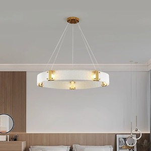 Italian High-End LED Nordic Glass Chandelier Minimalist Modern Design for Living Room <b>Dining</b> Room and Bedroom <b>Lighting</b> - Product Image 5