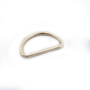 หัวเข็มขัดโลหะรูปตัว D ขนาด 15-38 มม. ชุบโลหะผสมสังกะสี ทนทานต่อการสึกหรอ สำหรับกระเป๋า เป้สะพายหลัง อุปกรณ์สัตว์เลี้ยง หัวเข็มขัดวงแหวนสีพื้น - Product Image 3