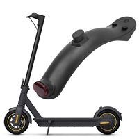 Guardabarros Trasero para Scooter, Protector de Neumáticos, Juego de Tapones de Silicona para Xiaomi M365/Pro, Gris y Negro