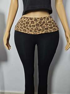 Completo da Donna Due Pezzi per il Tempo Libero, Motivo Leopardato, Maniche Raglan, Set Loungewear 2026 con Fascia per Capelli - Product Image 5