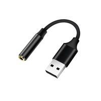 Interface Audio professionnelle USB carte son externe Microphone écouteur 2 en 1 USB à prise 3.5MM adaptateur de carte son Audio Aux