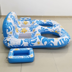 Detachable Shed Lounge Chair PVC <b>Inflatable</b> Adult Buoy <b>Float</b> Sunshade Hammock Swimming Pool Ride Commercial <b>Inflatable</b> Pool - Product Image 1