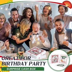 กล่องใส่<span class=keywords><strong>เงิน</strong></span>รูปพิซซ่าสีขาวสำหรับวันเกิด กล่องพิซซ่าใส่<span class=keywords><strong>เงิน</strong></span> ของขวัญสนุกๆ สำหรับเซอร์ไพรส์ ของขวัญตลกๆ สำหรับงานวันเกิดสุดพิเศษ - Product Image 6