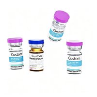 Étiquettes personnalisées en gros pour flacons holographiques de 3 ml, prix d'usine, autocollants adhésifs pour emballages de bouteilles et boîtes de liquides médicaux