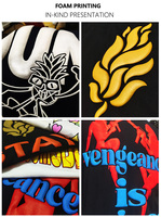 Camiseta de punto 100% algodón para hombre, cuello redondo, oversize, estampada con serigrafía, ecológica, suave, versátil, de secado rápido, color liso.