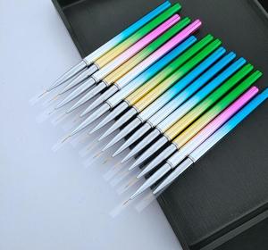 3Pcs 7/9/11mm Nail Liner Brush Set with <b>Cap</b> Thin Detail Painting Brushes for Builder Gel Polish Nail Art - Product Image 6
