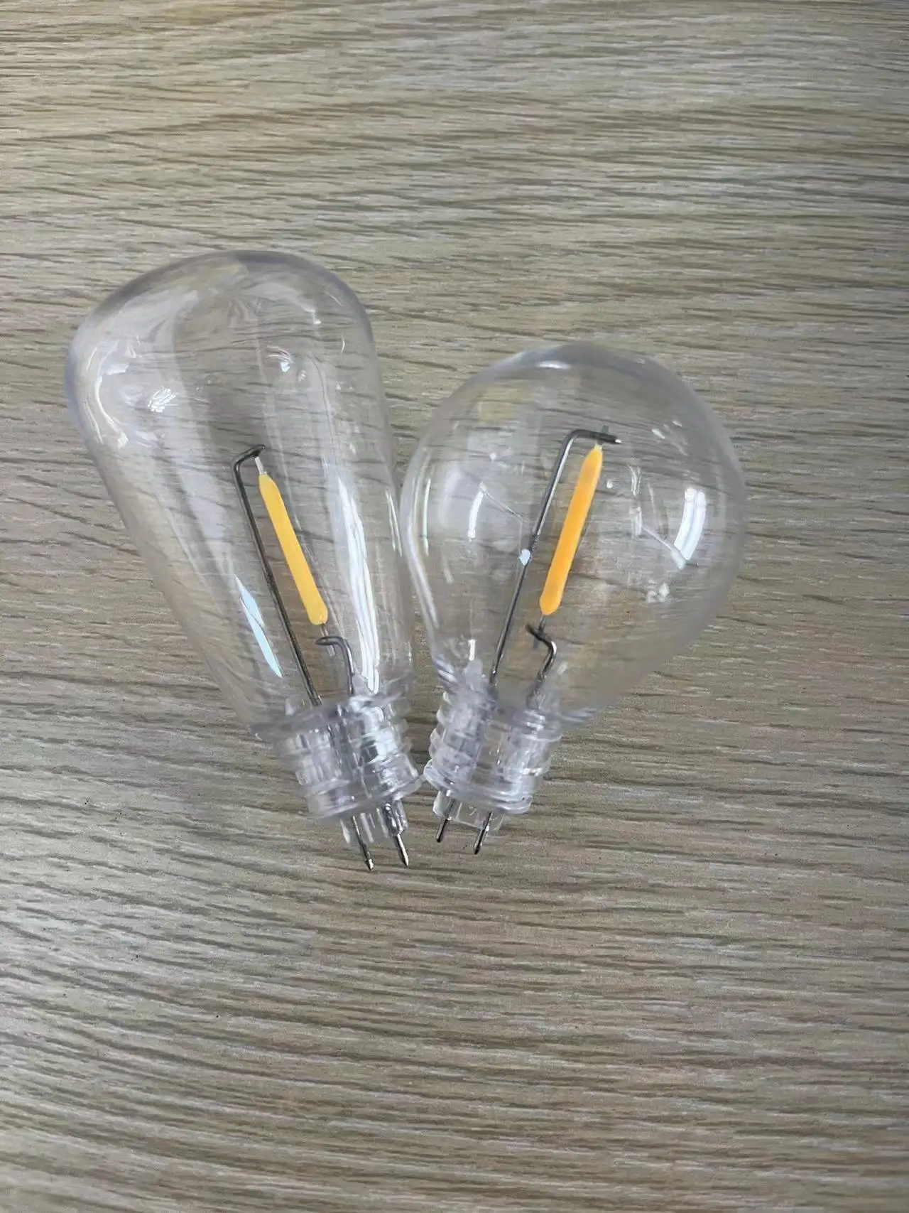 Lampu tali luar ruangan tahan air IP65, 2200K warna emas dengan bohlam Vintage yang dapat diredupkan, untuk teras, halaman belakang, Gazebo, di luar