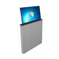Mesa Eléctrica Motorizada de 23.8 Pulgadas con Mecanismo Retráctil para Monitor, Sistema de Conferencia sin Papel con Micrófono Integrado