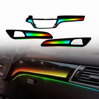 Kit d'éclairage d'ambiance pour voiture RGB 64 couleurs, kit d'éclairage d'ambiance intérieur pour Mercedes Benz ML GL GLE GLS W166 Symphony
