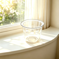 Pot de fleurs hydroponique haute transparence avec panier de plantation, vase en plastique transparent pour tulipes, jacinthes, pothos, décoration intérieure