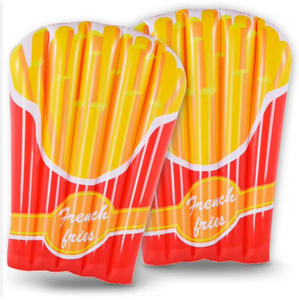 Bouée gonflable publicitaire personnalisée en forme de frites, idéale <span class=keywords><strong>pour</strong></span> l'été, <span class=keywords><strong>pour</strong></span> enfants, <span class=keywords><strong>pour</strong></span> la piscine ou la plage - Product Image 2