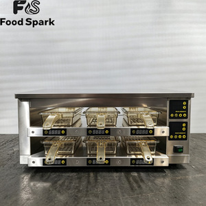 Calentador de <span class=keywords><strong>Hamburguesas</strong></span> de 2 Niveles y 6 Bandejas con Pantalla, Fabricado en China, Venta al por Mayor para Restaurantes, Buen Precio de Fábrica - Product Image 2